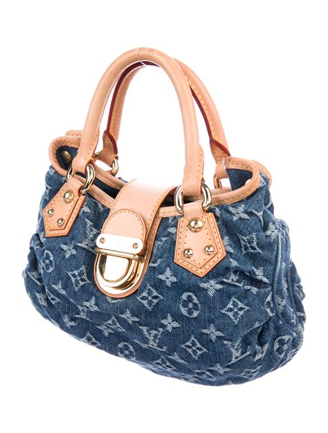 louis vuitton denim handbags|louis vuitton denim pleaty bag.